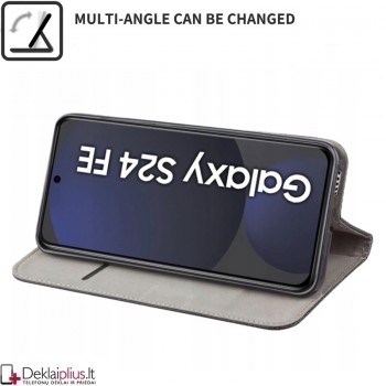 Telone atverčiamas dėklas - mėlynas (Samsung Galaxy S24 Fe)